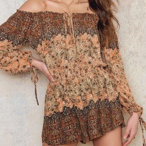 Free People Cold Shoulder Cute Fall Romper